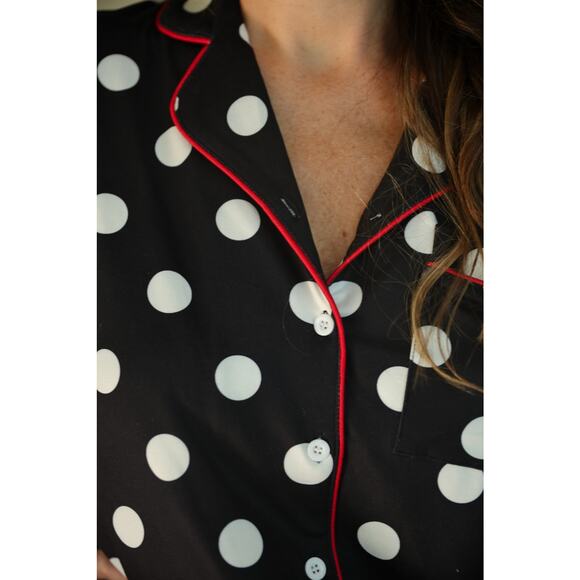 Jess Lea Dotty Darling Polka Dot Ruffle Pajama Set - Picture 3 of 9